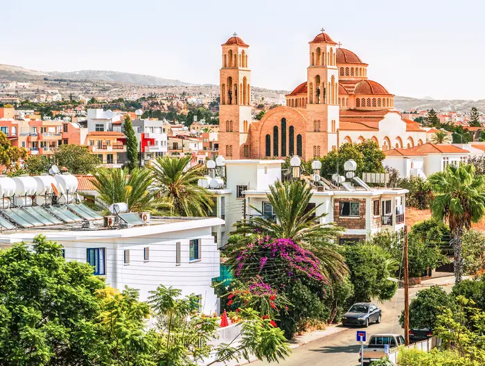 Paphos guide — the Agioi Anargyroi church on the rocky coast