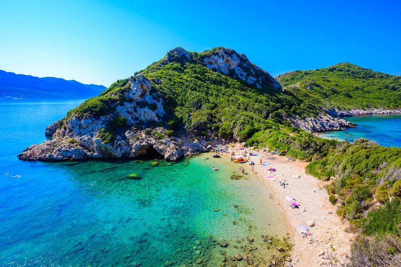 Charter holiday Corfu — turquoise water and hidden coves